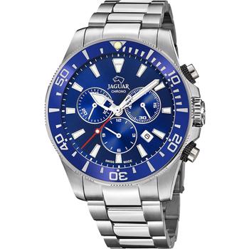 Executive Chronograph Rustfri stål med blå krans Ronda M5030D Herre ur fra Jaguar, J861_2
